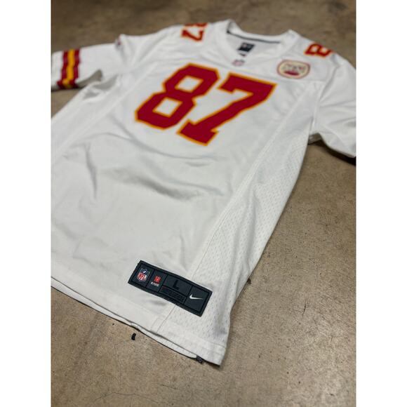 Men's Authentic Nike Travis Kelce Kansas City Chiefs Player Away Game Jersey L - Picture 2 of 16